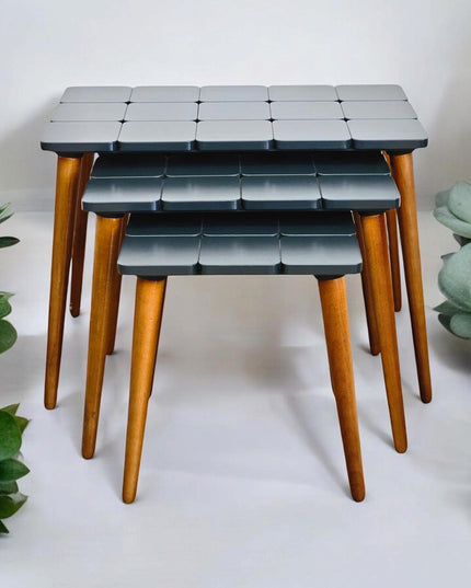 Modern Coffee Table, Walnut Side Table Mid Century, Modern Living Room Furniture Housewarming Gift, Modern Coffee Tables with Wooden Legs