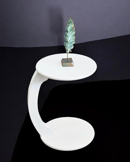 C Shaped Round Coffee Table, Wide C Coffee Table, Special Design Coffee Table, Coffee Table For Living Room, Round Side Table