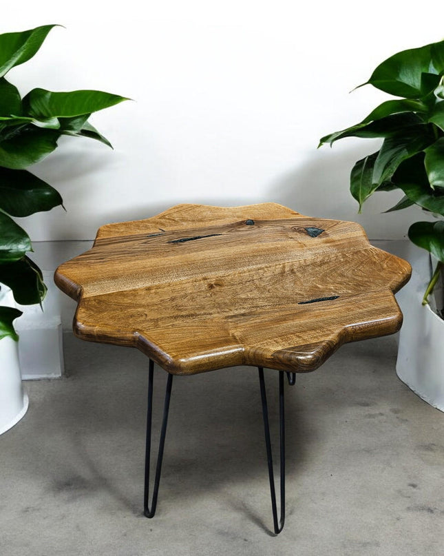 Rustic Side Tables, Live Edge Walnut Coffee Table, Rustic Round Walnut Table, Unique Coffee Table, Wood Side Table, Handcrafted Coffee table