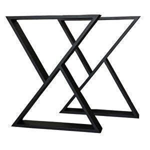 Metal Table Legs Set of 2, Kitchen Table Metal Legs, Dining Table Metal Legs, Bench Legs, Iron Desk Legs, Industrial, X shape