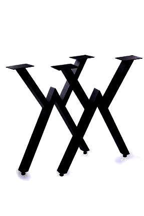 Metal Table Legs Set of 2, Kitchen Table Metal Legs, Dining Table Metal Legs, Bench Legs, Iron Desk Legs, Industrial, X shape