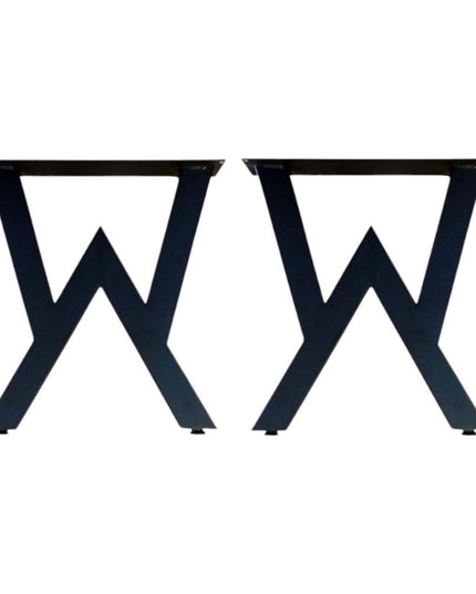 Metal Table Legs Set of 2, Kitchen Table Metal Legs, Dining Table Metal Legs, Bench Legs, Iron Desk Legs, Industrial, X shape