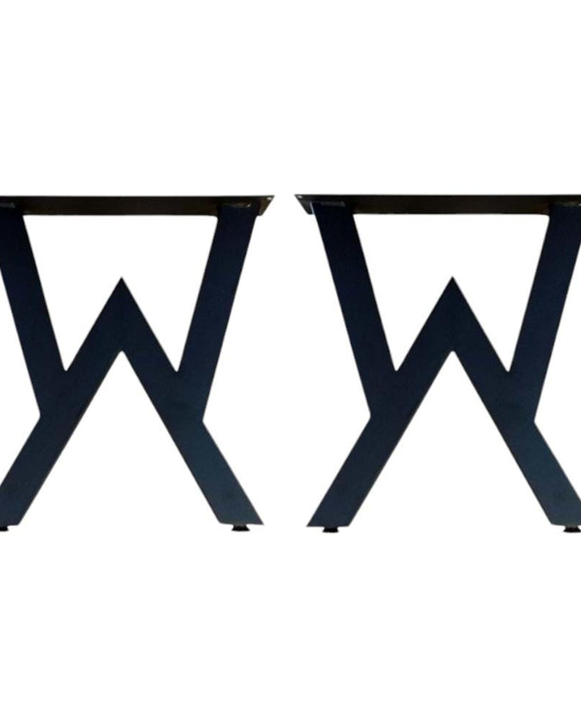 Metal Table Legs Set of 2, Kitchen Table Metal Legs, Dining Table Metal Legs, Bench Legs, Iron Desk Legs, Industrial, X shape