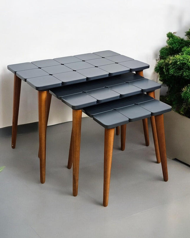 Modern Coffee Table, Walnut Side Table Mid Century, Modern Living Room Furniture Housewarming Gift, Modern Coffee Tables with Wooden Legs