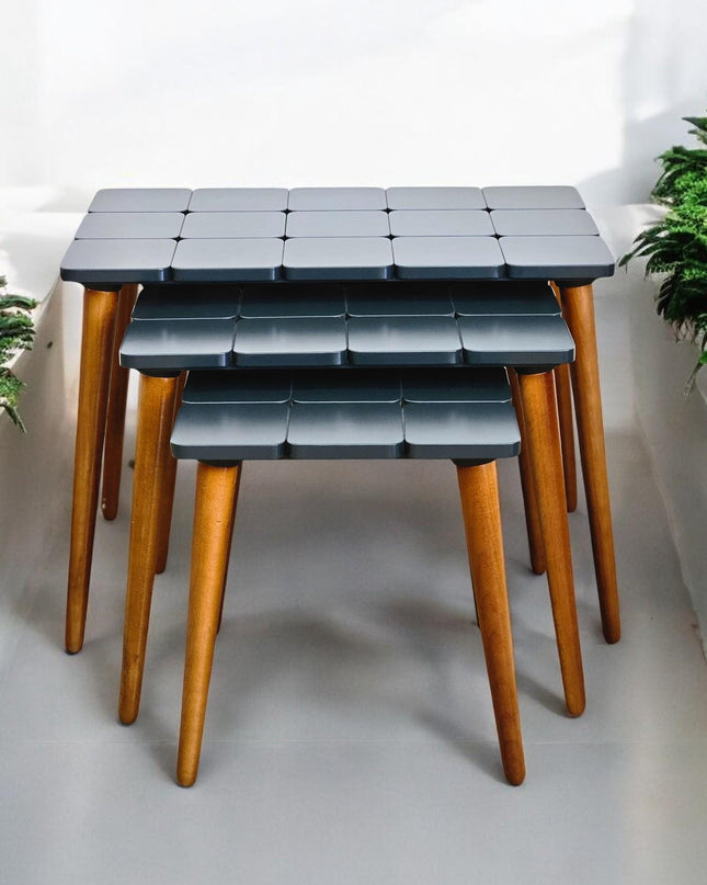 Modern Coffee Table, Walnut Side Table Mid Century, Modern Living Room Furniture Housewarming Gift, Modern Coffee Tables with Wooden Legs