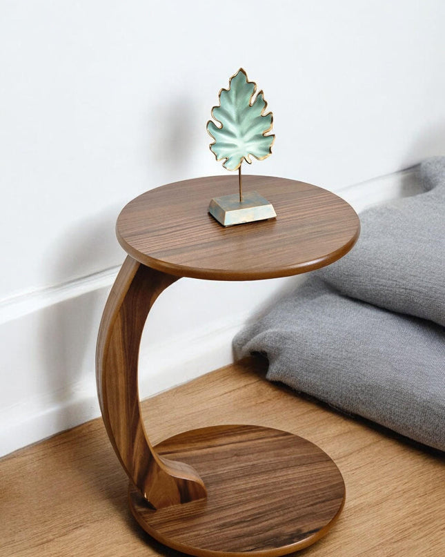 Round Side Table, C Shaped Round Coffee Table, Wide C Coffee Table, Special Design Coffee Table, Round Side Table