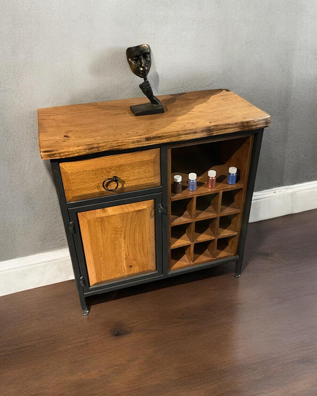 Wood Wine Rack Kitchen, Cabinet Shelf For Wine, Mini Wine Bar, Walnut Wood Wine Bar, Wood Liquor Cabinet, Wine Storage Sideboard