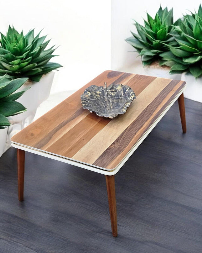 Wood Coffee Table, Natural Walnut Coffee Table, Walnut Modern Wooden Coffee Table, Mid Century Modern Coffee Table, Handmade Furniture