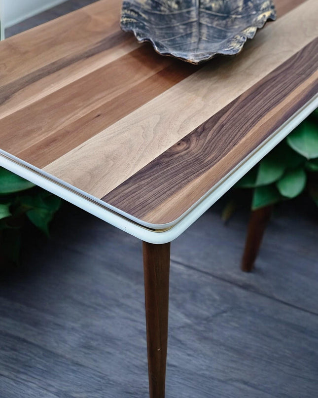 Wood Coffee Table, Natural Walnut Coffee Table, Walnut Modern Wooden Coffee Table, Mid Century Modern Coffee Table, Handmade Furniture