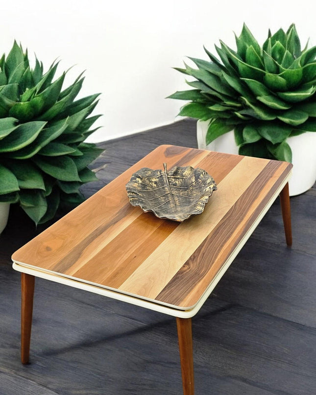 Wood Coffee Table, Natural Walnut Coffee Table, Walnut Modern Wooden Coffee Table, Mid Century Modern Coffee Table, Handmade Furniture