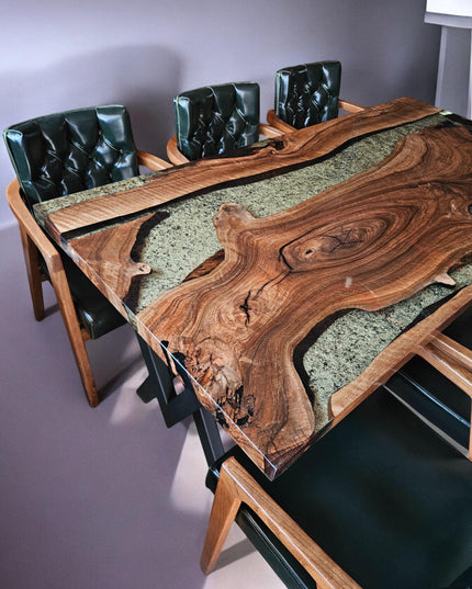 Custom Epoxy Dining Room Table, Custom Dine Table, Epoxy Table, Handmade, Modern Epoxy Kitchen Table, Epoxy Resin Kitchen Table, Gift Table