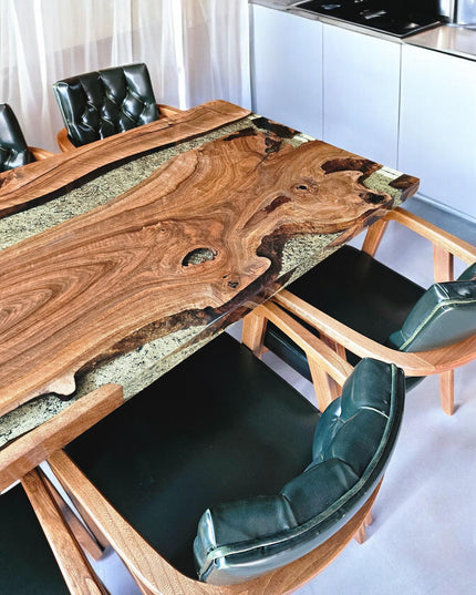 Custom Epoxy Dining Room Table, Custom Dine Table, Epoxy Table, Handmade, Modern Epoxy Kitchen Table, Epoxy Resin Kitchen Table, Gift Table