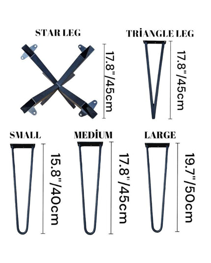 Metal Table Legs Set of , Coffee Table Metal Legs, Dining Table Metal Legs, Bench Legs, Iron Desk Legs, Industrial, X shape