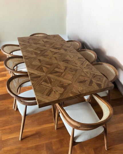 Custom Walnut Dining Table, Kitchen Table, Modern Dining Table, Live Edge Dining Table, Wood Table, Walnut Table, Handcrafted