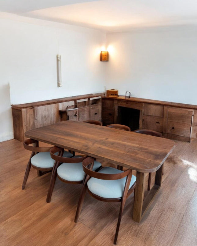 Custom Live Edge Dining Table, Modern Wood Dining Table, Dining Table, Kitchen Table, Wood Table, Walnut Table, Modern Table, Handcrafted