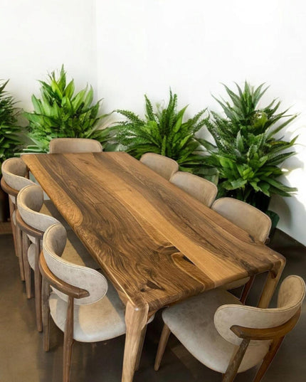 Live Edge Dining Table, Dining Table, Kitchen Table, Wood Table, Walnut Table, Modern Table, Modern Wood Dining Table, Handcrafted