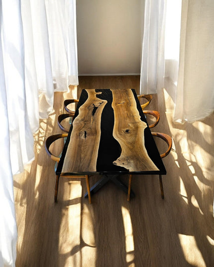 Epoxy Resin Kitchen Table, Epoxy Dining Room Table, Epoxy Resin Table, Handmade Epoxy Table, Modern Epoxy Kitchen Table, Wood Resin Table