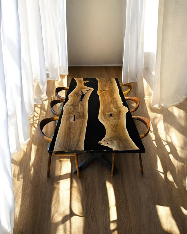 Epoxy Resin Kitchen Table, Epoxy Dining Room Table, Epoxy Resin Table, Handmade Epoxy Table, Modern Epoxy Kitchen Table, Wood Resin Table