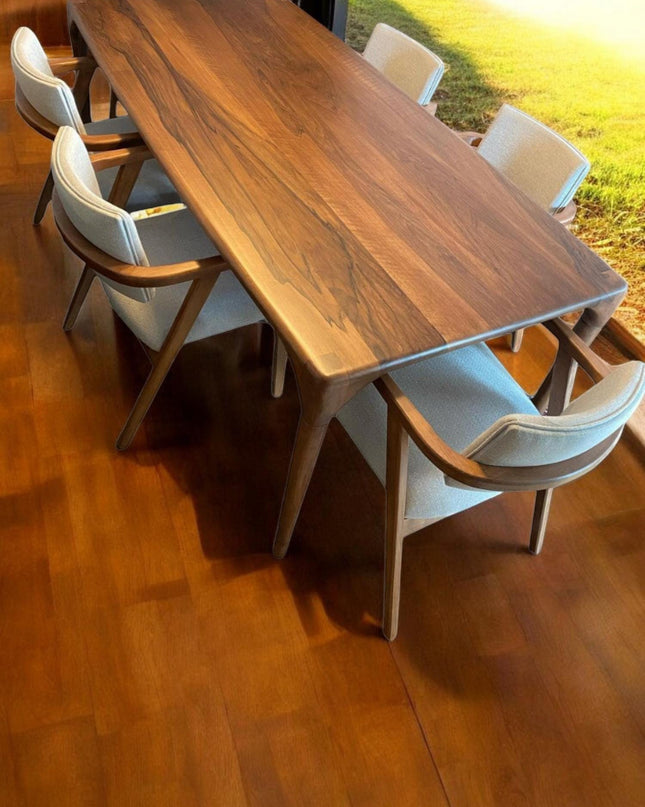 Custom Wood Dining Table, Kitchen Table, Modern Dining Table, Live Edge Dining Table, Wood Table, Walnut Table, Handcrafted