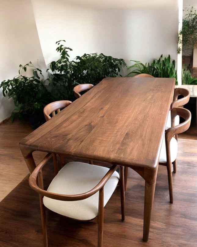 Kitchen Table, Live Edge Dining Table, Modern Wood Dining Table, Dining Table, Wood Table, Walnut Table, Modern Table, Handcrafted