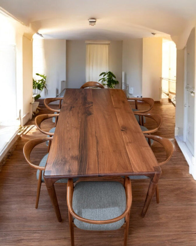 Dining Table, Live Edge Dining Table, Kitchen Table, Wood Table, Walnut Table, Modern Table, Modern Wood Dining Table, Handcrafted