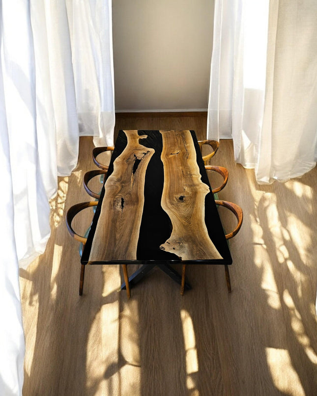 Epoxy Resin Kitchen Table, Epoxy Dining Room Table, Epoxy Resin Table, Handmade Epoxy Table, Modern Epoxy Kitchen Table, Wood Resin Table