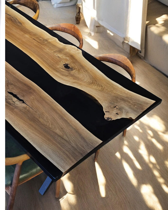 Epoxy Resin Kitchen Table, Epoxy Dining Room Table, Epoxy Resin Table, Handmade Epoxy Table, Modern Epoxy Kitchen Table, Wood Resin Table