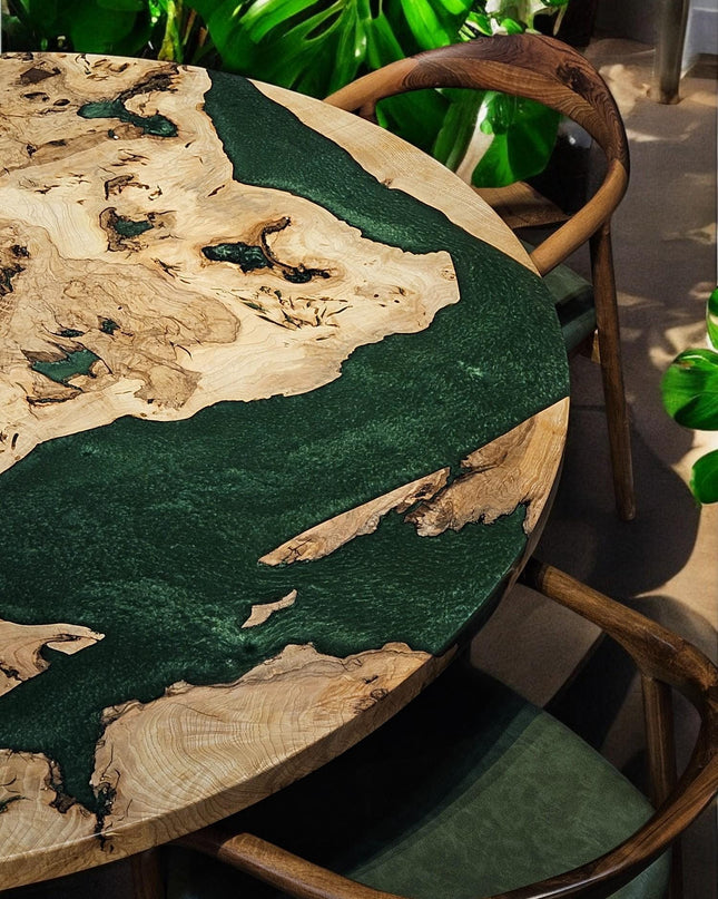 Custom Epoxy Dining Room Table, Custom Dine Table, Epoxy Table, Handmade, Modern Epoxy Kitchen Table, Epoxy Resin Kitchen Table