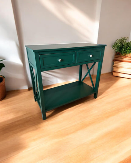 Rustic Wood Console Table, Modern Walnut Console, Wooden Console, Metal and Wooden Console, Waterfall Console Table for Entryway