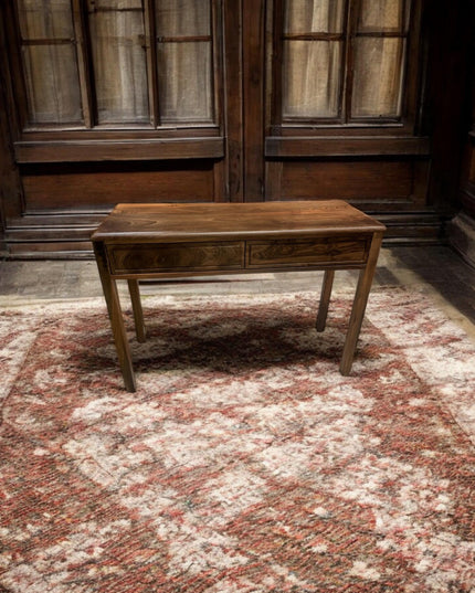 Rustic Wood Console Table, Modern Walnut Console, Wooden Console, Metal and Wooden Console, Waterfall Console Table for Entryway