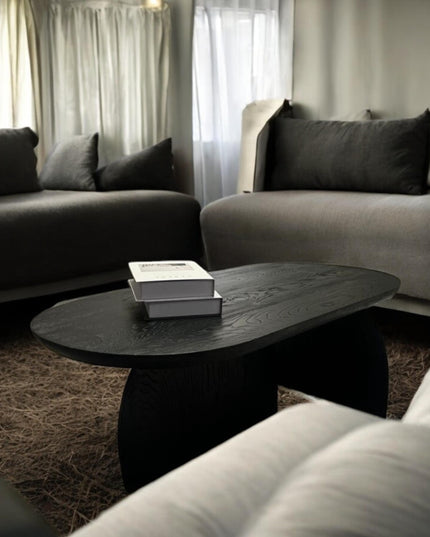 Coffee Table Made of Burnt Natural Wood, Mid Century Coffee Table, Modern Coffee Table