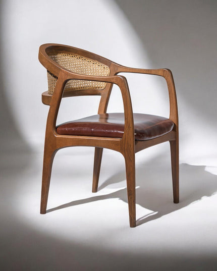 Rattan Dining Chair, Beech Tree Dining Chair, Chairs for Living Room, Wooden Dining Chair, Kitchen Table Chairs, Dining Chair with Wooden