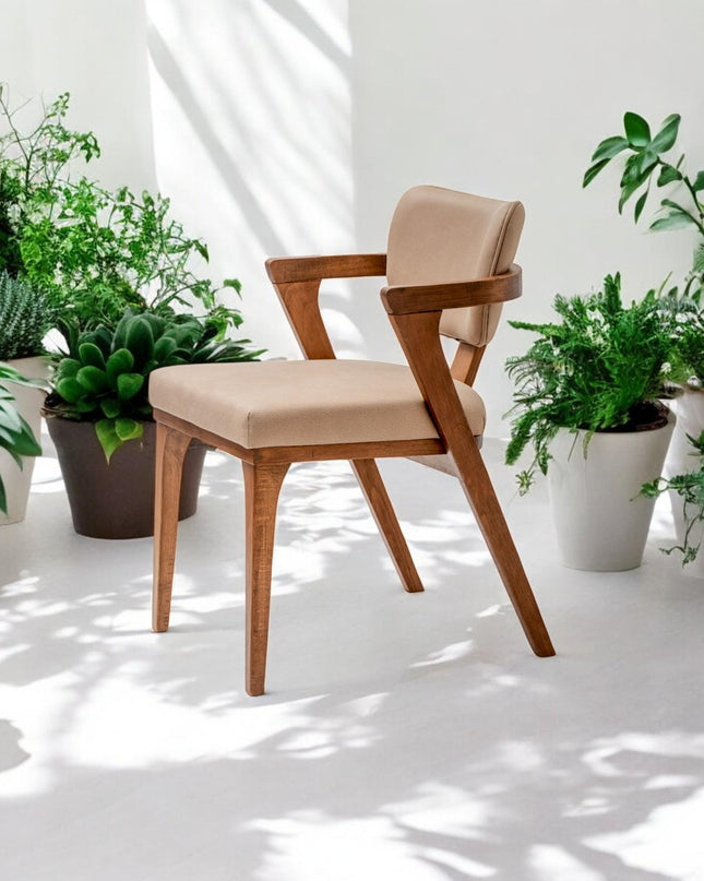 Wooden Dining Chair, Chairs for Living Room, Modern Dining Chair, Handmade Dining Chair, Kitchen Table Chairs, Dining Chair with Wooden Arms