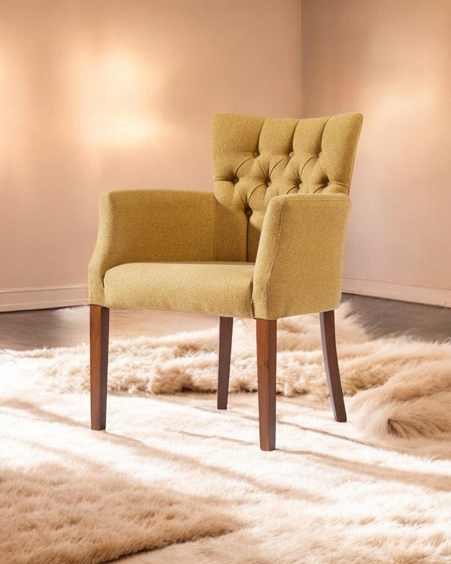 Elegant Walnut Lounge Chair, Cozy Sherpa Accent Chair for Living Room & Workspace, Solid Wood Bergere, Customized Bergere, Lounge Chair