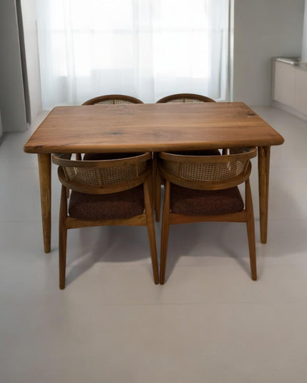 Modern Wood Dining Table, Dining Table, Live Edge Dining Table, Kitchen Table, Wood Table, Walnut Table, Modern Table, Handcrafted