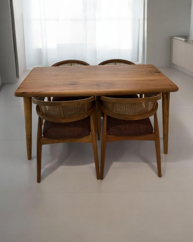 Modern Wood Dining Table, Dining Table, Live Edge Dining Table, Kitchen Table, Wood Table, Walnut Table, Modern Table, Handcrafted