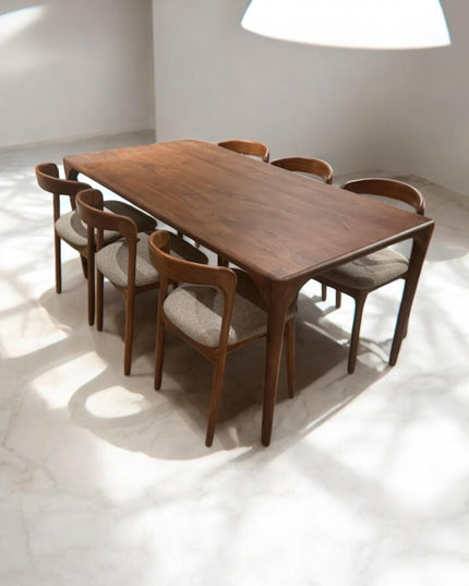 Kitchen Table, Live Edge Dining Table, Modern Wood Dining Table, Dining Table, Wood Table, Walnut Table, Modern Table, Handcrafted