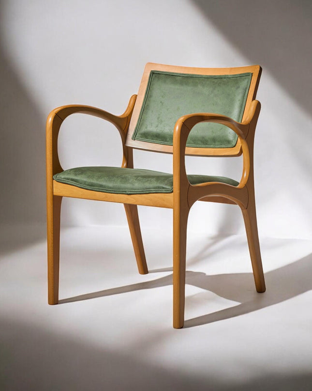 Wooden Dining Chair, Chairs for Living Room, Modern Dining Chair, Wood Dining Chair, Kitchen Table Chairs, Dining Chair with Wooden Arms