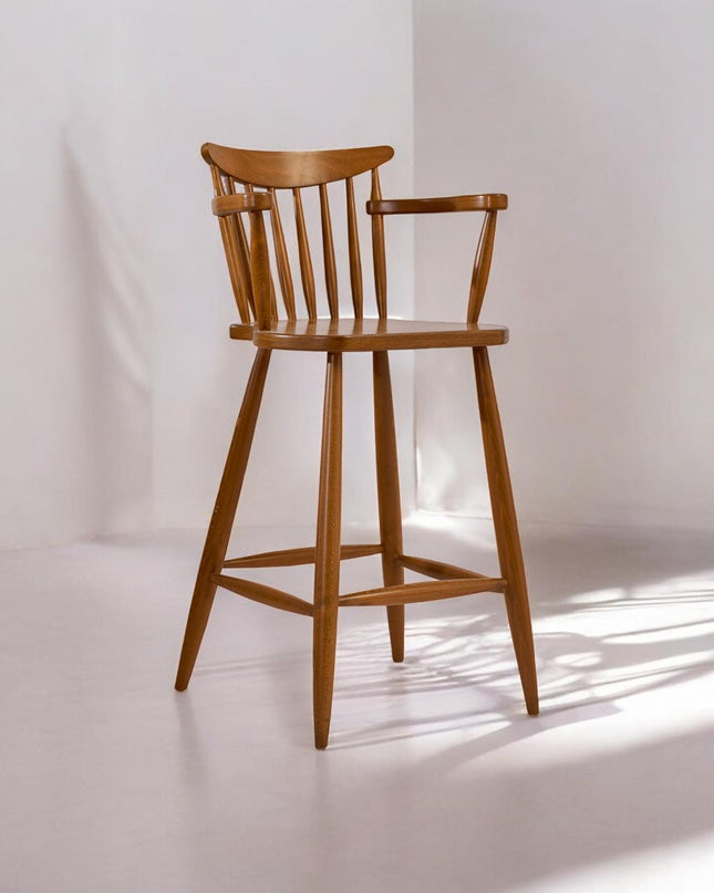 Wooden Bar Chair, High Bar Chair, Bar Chair, Solid Bar Chair, Woden Bar Chair, Handmade Bar Chair, 4 Legged Bar Chair, Tree Bar Chair