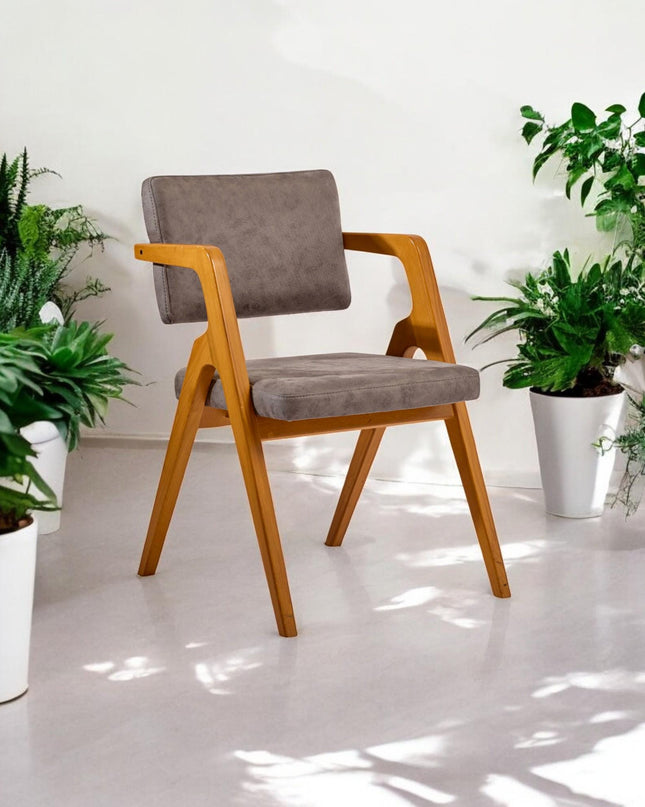 Wooden Dining Chair, Chairs for Living Room, Modern Dining Chair, Handmade Dining Chair, Kitchen Table Chairs, Dining Chair with Wooden Arms