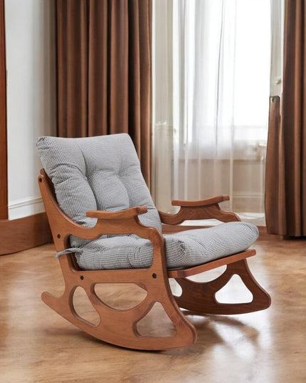 Handmade Rocking Chair, Wood Chair, Rocking Chair, Book Reading Chair, Peaceful Corner Chair, Relaxing Chair, Unique Wood Rocking Chair