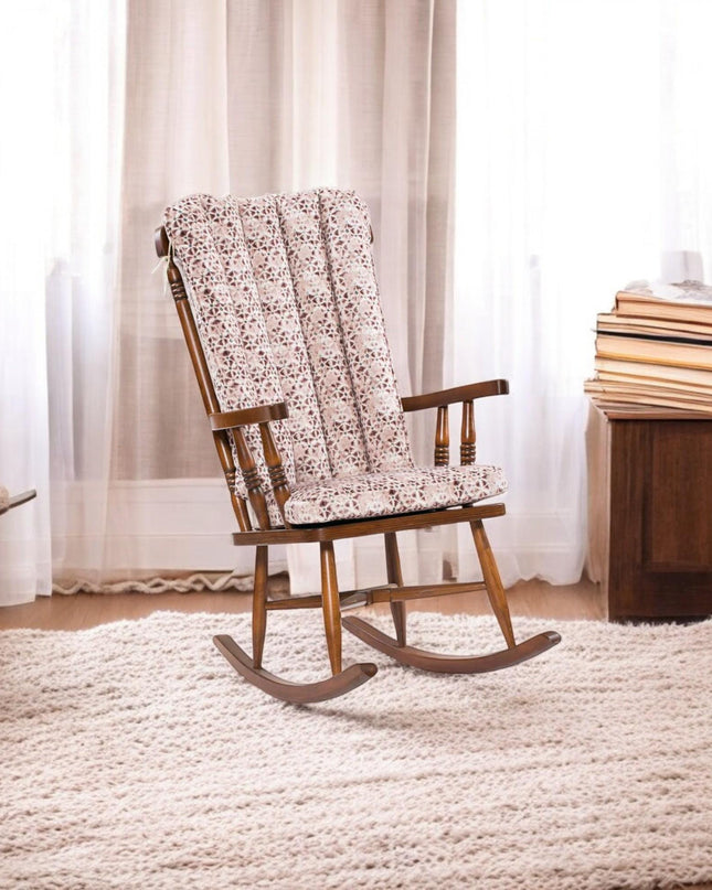 Handmade Rocking Chair, Wood Chair, Rocking Chair, Book Reading Chair, Peaceful Corner Chair, Relaxing Chair, Unique Wood Rocking Chair