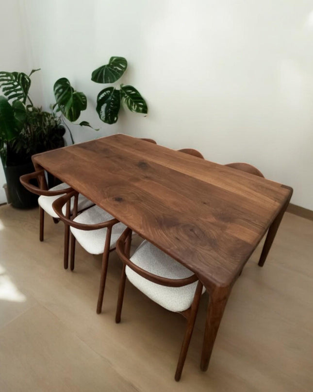 Kitchen Table, Modern Wood Dining Table, Dining Table, Live Edge Dining Table, Wood Table, Walnut Table, Modern Table, Handcrafted