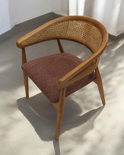 Rattan Dining Chair, Chairs for Living Room, Modern Dining Chair, Handmade Dining Chair, Kitchen Table Chairs, Dining Chair with Wooden Arms