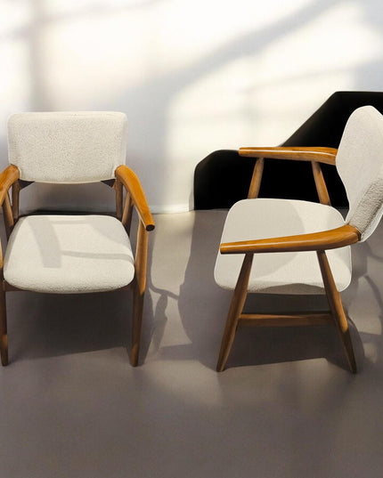 Wooden Dining Chair, Rattan Dining Chair, Modern Dining Chair, Chairs for Living Room, Kitchen Table Chairs, Dining Chair with Wooden Arms