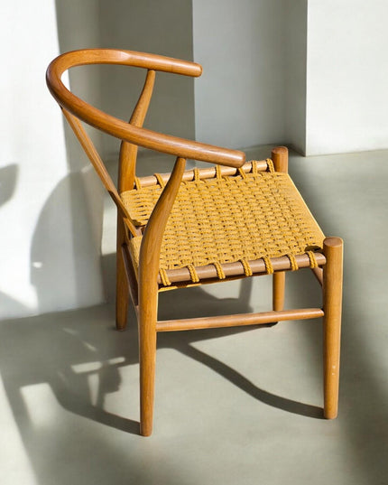 Rattan Dining Chair, Chairs for Living Room, Modern Dining Chair, Beech Tree Dining Chair, Kitchen Table Chairs, Dining Chair with Wooden