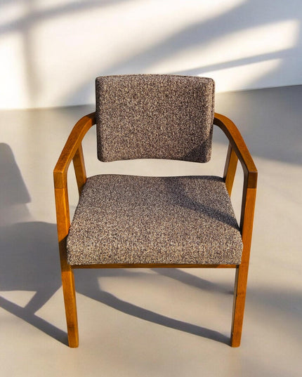 Modern Dining Chair, Walnut Dining Chair, Chairs for Living Room, Wooden Dining Chair, Kitchen Table Chairs, Dining Chair with Wooden Arms