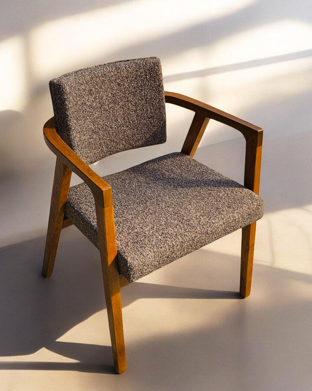 Modern Dining Chair, Walnut Dining Chair, Chairs for Living Room, Wooden Dining Chair, Kitchen Table Chairs, Dining Chair with Wooden Arms