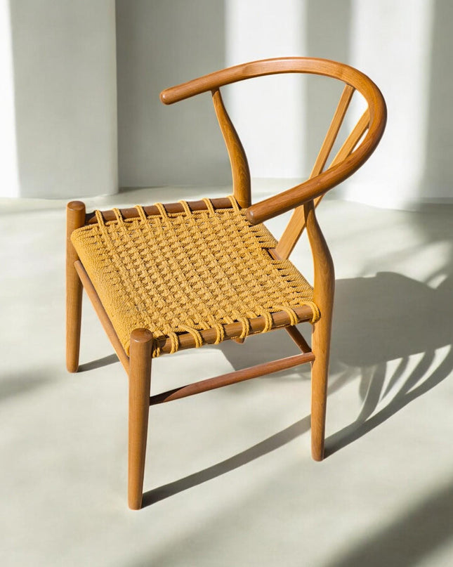 Rattan Dining Chair, Chairs for Living Room, Modern Dining Chair, Beech Tree Dining Chair, Kitchen Table Chairs, Dining Chair with Wooden