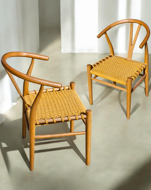 Rattan Dining Chair, Chairs for Living Room, Modern Dining Chair, Beech Tree Dining Chair, Kitchen Table Chairs, Dining Chair with Wooden